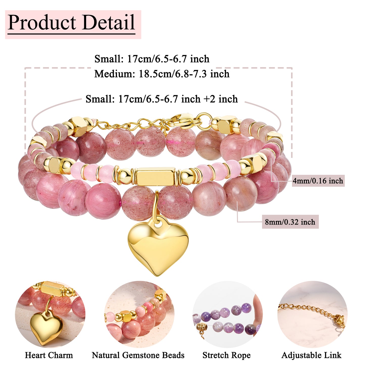 16/18/21/30/40 Birthday Bracelet Gifts for Girls & Women
