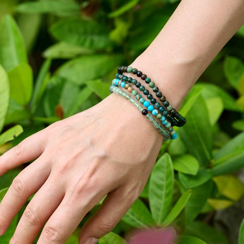 4mm Beaded Yoga Protection Bracelets for Women