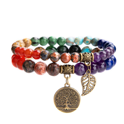 Chakra Fusion Crystal Bead Bracelet