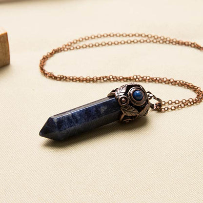 Communication Star Sodalite Crystal Necklace