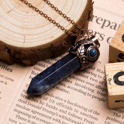 Communication Star Sodalite Crystal Necklace