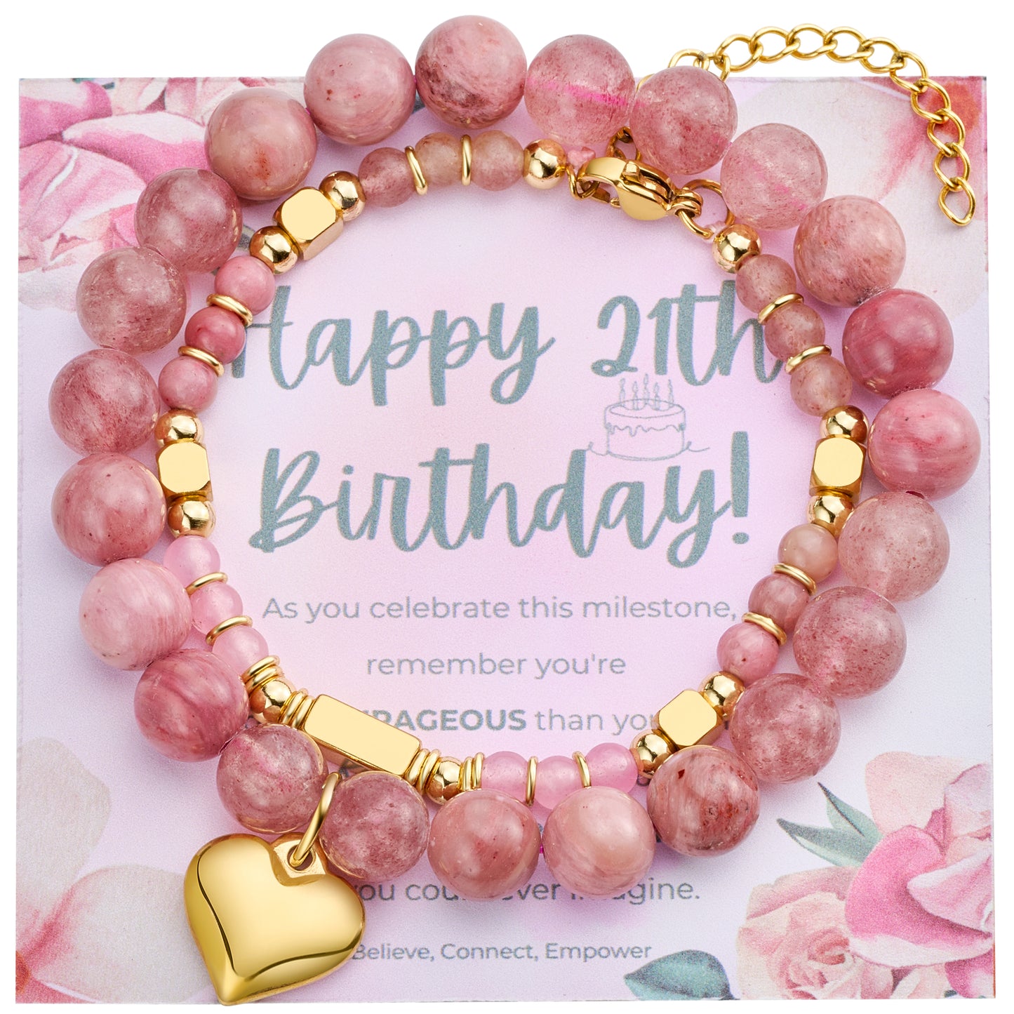 16/18/21/30/40 Birthday Bracelet Gifts for Girls & Women